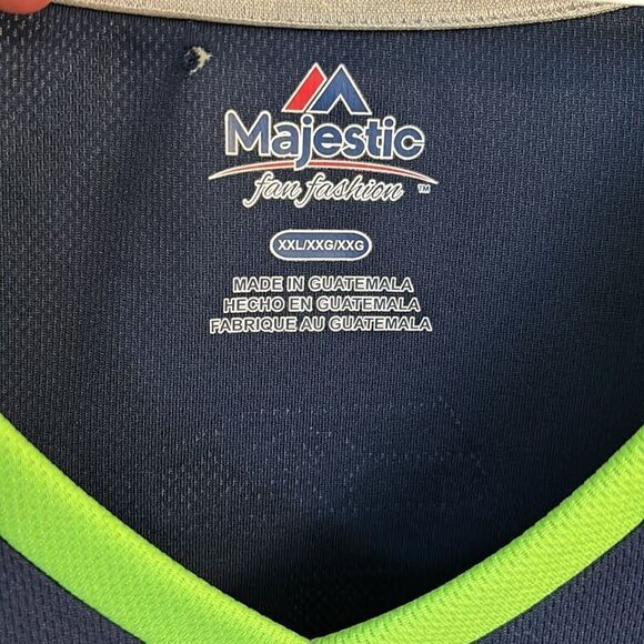 Seattle Seahawks Football Women’s Fan #12 Jersey Front Bling Accents Size XXL - Picture 4 of 11